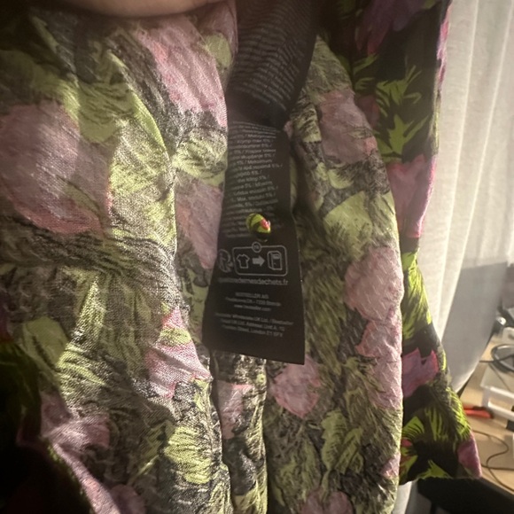 Y.A.S. Floral Maxi Shirt Dress - size L - Picture 7 of 7